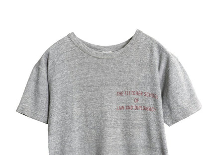 70s USA製 ★ チャンピオン 3段 カレッジ プリント Tシャツ メンズ S 程/ ヴィンテージ バータグ 当時物 88 12 霜降り 灰 シングルステッチ