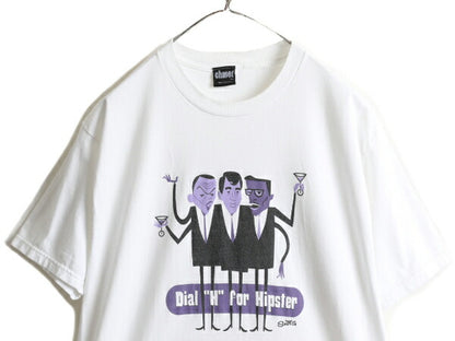 90s USA製 ★ SHAG アート プリント 半袖 Tシャツ メンズ XL / 古着 90年代 オールド ポップ 絵画 芸術 イラスト ヘビーウェイト 当時物 白