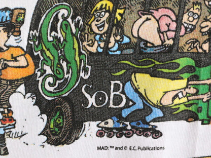00s ★ MAD マガジン アート イラスト プリント Tシャツ メンズ XL / 00年代 オールド オフィシャル 企業物 当時物 ロラパルーザ フェス 白