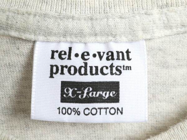90s USA製 ★ rel e vant products 工具 オールオーバー プリント Tシャツ メンズ XL / 90年代 オールド アート 総柄 シングルステッチ 灰