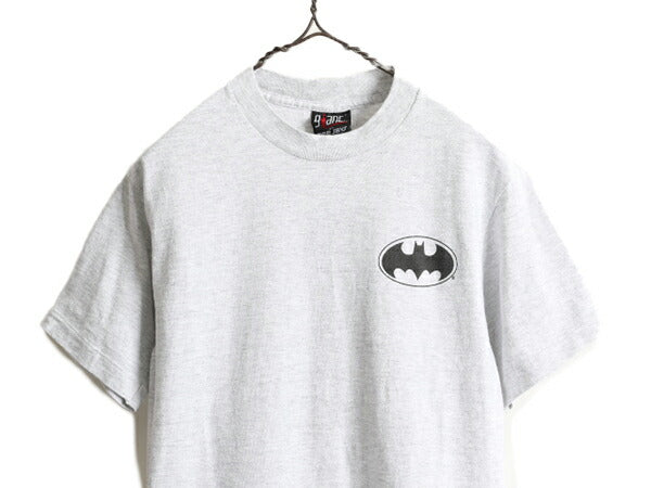 90s USA製 ★ バットマン 両面 プリント Tシャツ メンズ XS レディース S 程/ 90年代 オールド BATMAN オフィシャル GIANT ヒーロー 当時物