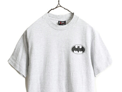 90s USA製 ★ バットマン 両面 プリント Tシャツ メンズ XS レディース S 程/ 90年代 オールド BATMAN オフィシャル GIANT ヒーロー 当時物
