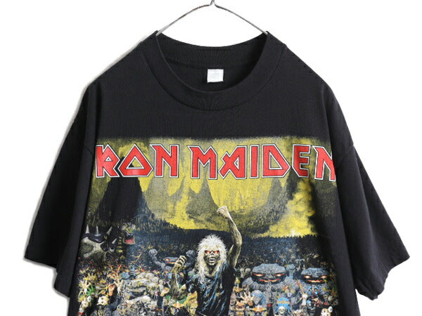 00s ★ アイアン メイデン ツアー プリント 半袖 Tシャツ メンズ L / 00年代 IRON MAIDEN オフィシャル 当時物 バンド シングルステッチ 黒