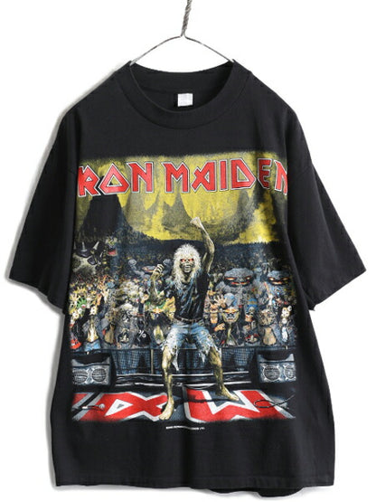 00s ★ アイアン メイデン ツアー プリント 半袖 Tシャツ メンズ L / 00年代 IRON MAIDEN オフィシャル 当時物 バンド シングルステッチ 黒