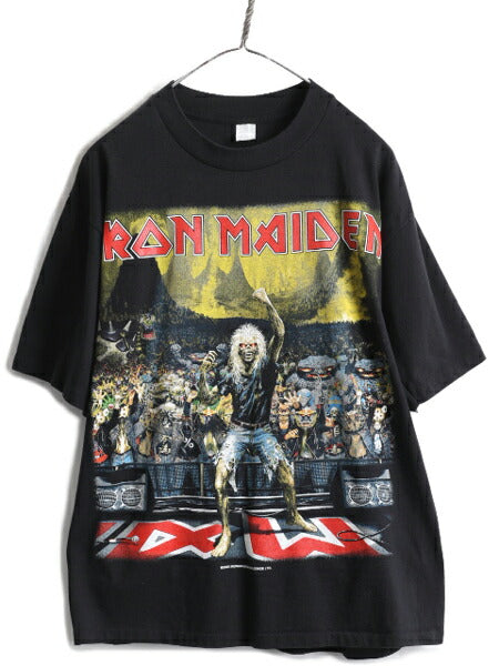 00s ★ アイアン メイデン ツアー プリント 半袖 Tシャツ メンズ L / 00年代 IRON MAIDEN オフィシャル 当時物 バンド シングルステッチ 黒