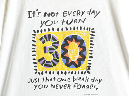 90s USA製 ★ アート ジョーク メッセージ プリント Tシャツ ( メンズ XL ) 90年代 オールド イラスト ヘビーウェイト シングルステッチ 白