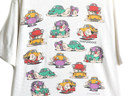 90s ★ ワーゲン 四十八手 イラスト 両面 プリント Tシャツ メンズ M 程/ 90年代 オールド キャラクター エロ SEX アート シングルステッチ