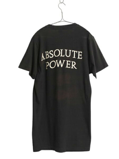 80s USA製 ★ POWERMAD イラスト プリント Tシャツ メンズ L 古着 ヴィンテージ 当時物 バンド スラッシュ メタル ロック グラフィック 黒