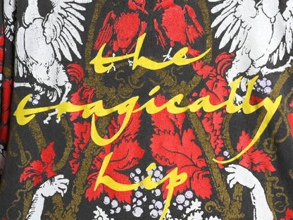 90s USA製 ★ The Tragically Hip オールオーバー プリント Tシャツ メンズ XL 古着 オールド 当時物 バンド ロック 大判 アート イラスト