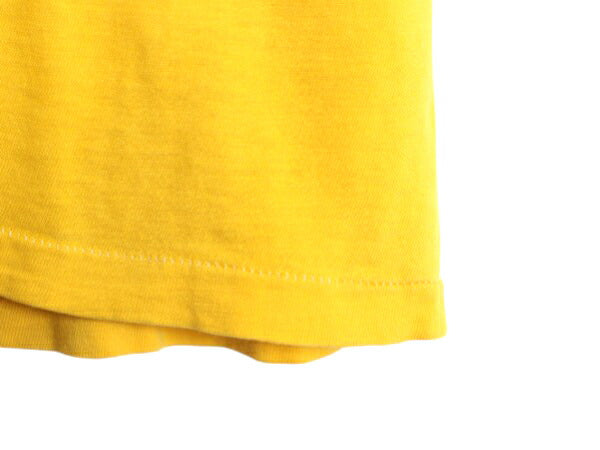 70s ★ ムービー カウボーイ イラスト 染込み プリント Tシャツ メンズ S 程/ 古着 ヴィンテージ キャラクター グラフィック 映画 俳優 黄