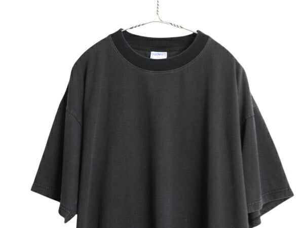 90s ★ バイク イラスト バック プリント Tシャツ メンズ XL オールド グラフィック ハーレー ダビッドソン モーターサイクル 黒 ツートン