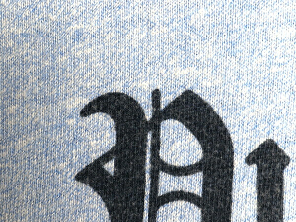 70s USA製 ★ チャンピオン 染込み カレッジ プリント Tシャツ メンズ L / ヴィンテージ バータグ 88 12 シングルステッチ 霜降り ブルー