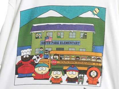 90s ★ サウスパーク キャラクター イラスト プリント Tシャツ メンズ L / 古着 オールド オフィシャル 当時物 アニメ ヘビーウェイト 白