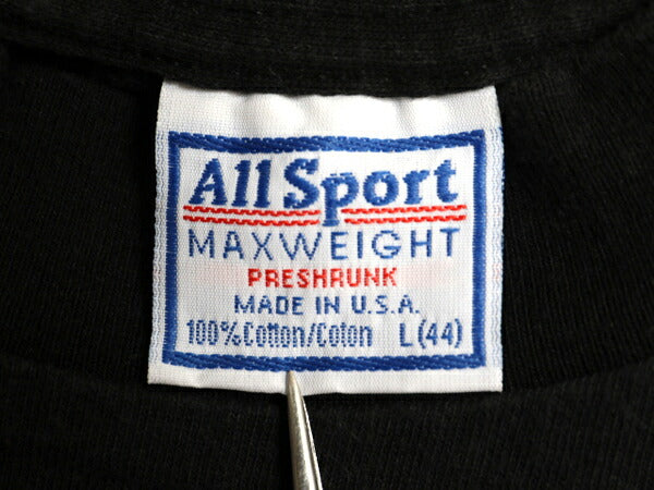 90s USA製 ★ ブルーススプリングスティーン ツアー イラスト プリント Tシャツ メンズ L オフィシャル 当時物 ロック バンド ALLSPORT 黒