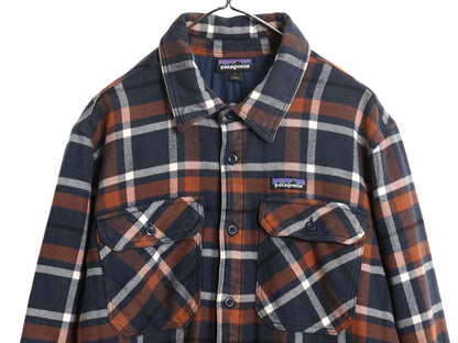 パタゴニア インサレーテッド フィヨルド フランネル シャツ ジャケット メンズ L / 18年製 ネルシャツ 中綿 キルティング ライナー付き