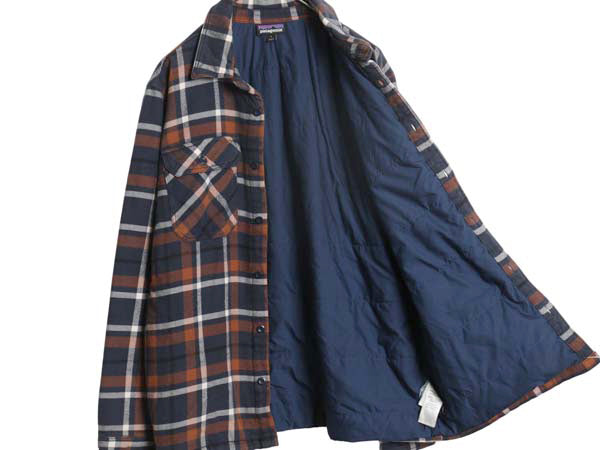 パタゴニア インサレーテッド フィヨルド フランネル シャツ ジャケット メンズ L / 18年製 ネルシャツ 中綿 キルティング ライナー付き