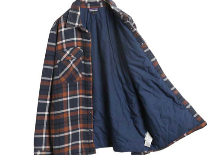 パタゴニア インサレーテッド フィヨルド フランネル シャツ ジャケット メンズ L / 18年製 ネルシャツ 中綿 キルティング ライナー付き