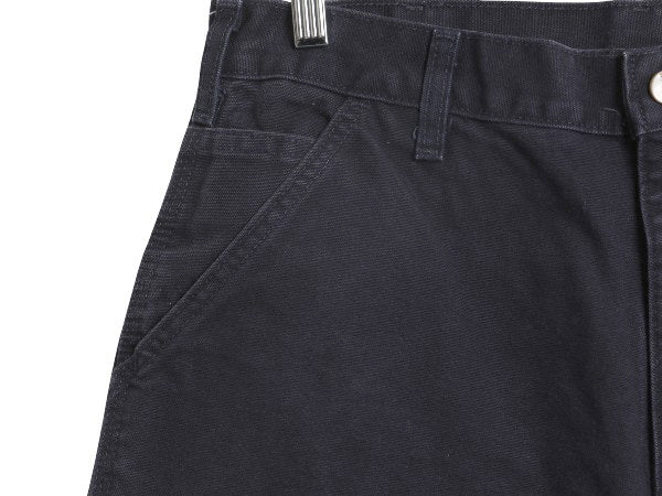 US企画 カーハート ウォッシュド ダック ペインター パンツ メンズ 34 34 / ワーク ストレート ヘビーウェイト ボトムス ネイビー ゆったり