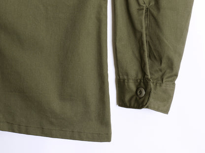 デッドストック 80s 米軍実物 US ARMY ユーティリティ シャツ M 程 新品 87年製 ヴィンテージ ミリタリー 軍物 OG507 長袖シャツ ボックス