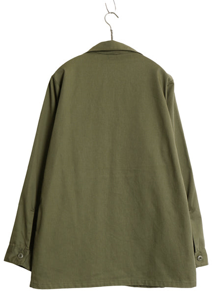 デッドストック 80s 米軍実物 US ARMY ユーティリティ シャツ M 程 新品 87年製 ヴィンテージ ミリタリー 軍物 OG507 長袖シャツ ボックス