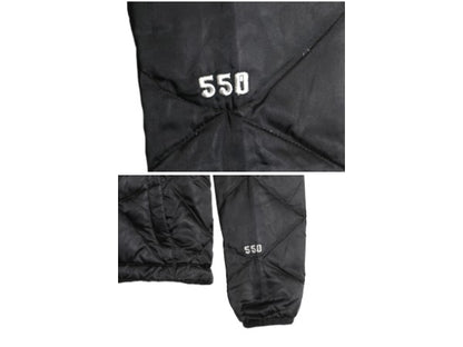 US企画 ノースフェイス ナイロン ダウン ジャケット レディース S / アウトドア 550 フィル フルジップ キルティング パッカブル ブラック