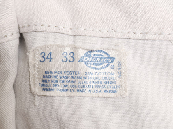 80s USA製 ディッキーズ 874 ワーク チノ パンツ 実寸 32 31 / ヴィンテージ チビタグ スラックス ストレート チノパン ボトムス ベージュ