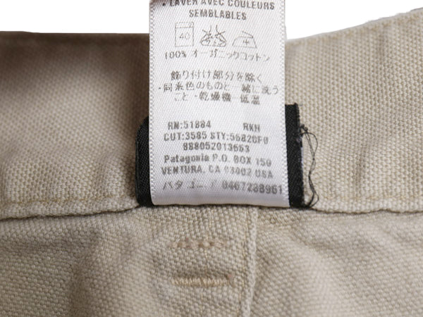 パタゴニア オーガニック コットン ダック パンツ メンズ 34 / 古着 10年製 アウトドア ストレート ノータック ワーク キャンバス ボトムス
