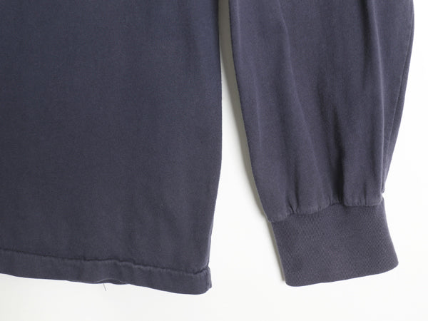 90s ポロ ラルフローレン ポケット付き 長袖 Tシャツ メンズ XL / オールド ロンT ポケT シングルステッチ ワンポイント 大きいサイズ 紺