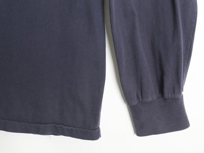 90s ポロ ラルフローレン ポケット付き 長袖 Tシャツ メンズ XL / オールド ロンT ポケT シングルステッチ ワンポイント 大きいサイズ 紺