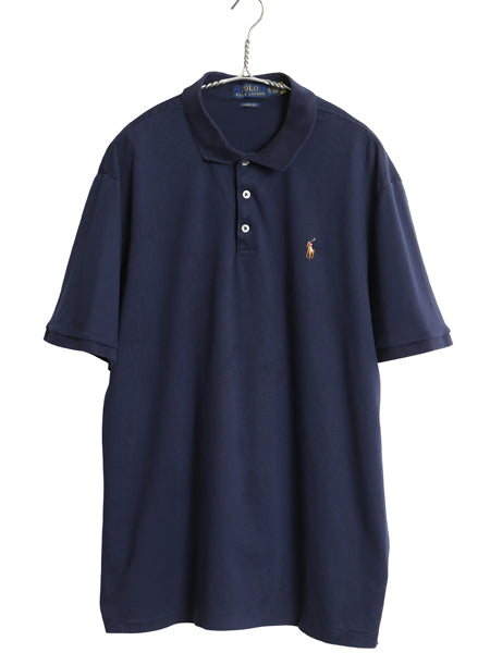 ポロ ラルフローレン  半袖 ポロシャツ メンズ XL 半袖シャツ ワンポイント スムース コットン ストレッチ シンプル ボックス 大きいサイズ