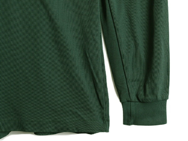 90s USA製 エディーバウアー タートルネック 長袖 Tシャツ ( メンズ L ) 古着 90年代 オールド Eddie Bauer ロンT スムース 緑 無地 白タグ
