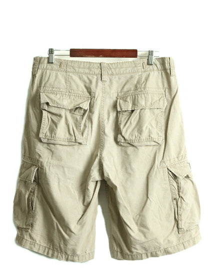 ■ ラルフローレン カーゴ ショートパンツ メンズ 34 / 古着 POLO JEANS ショーツ ポロ 短パン ミリタリー タイプ コットン リップストップ