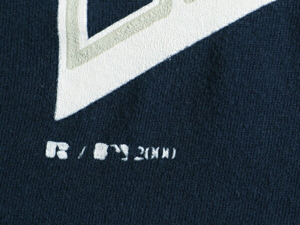 90s USA製 大きいサイズ XL ■ MLB オフィシャル ヤンキース プリント 半袖 Tシャツ メンズ / 古着 ラッセル 90年代 オールド 大リーグ 紺