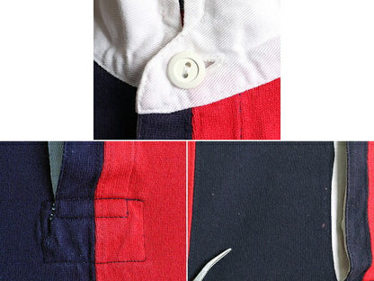 90s ■ OLD GAP クレイジー 長袖 ラガー シャツ メンズ S / 古着 90年代 オールド ギャップ ラグビーシャツ ストライプ ビッグシルエット