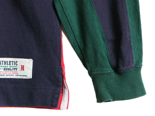 90s ■ OLD GAP クレイジー 長袖 ラガー シャツ メンズ S / 古着 90年代 オールド ギャップ ラグビーシャツ ストライプ ビッグシルエット