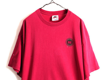 90s USA製 大きいサイズ XL ■ NIKE ナイキ ロゴ プリント 半袖 Tシャツ ( メンズ ) 古着 90年代 オールド ビッグシルエット ヘビーオンス