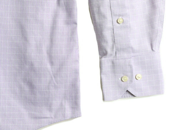 ■ ブルックスブラザーズ チェック 長袖 シャツ メンズ M 程/ BROOKS BROTHERS 346 長袖シャツ ビジネス ノーアイロン ワイシャツ スリム