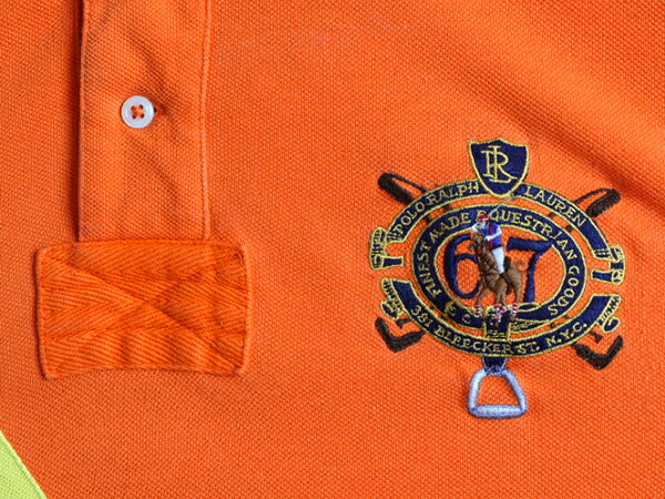 ■ ポロ ラルフローレン 鹿の子 半袖 ポロシャツ メンズ M / 古着 POLO ラガーシャツ ラグビーシャツ タイプ 半袖シャツ カスタムフィット
