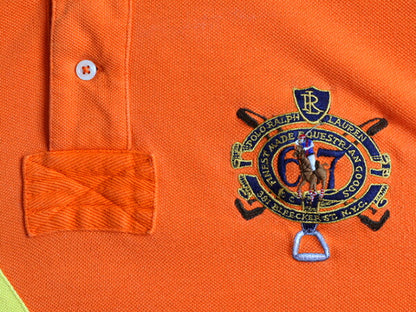 ■ ポロ ラルフローレン 鹿の子 半袖 ポロシャツ メンズ M / 古着 POLO ラガーシャツ ラグビーシャツ タイプ 半袖シャツ カスタムフィット