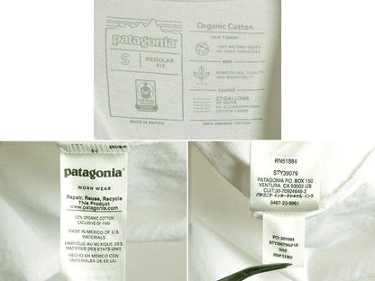 18年製 ■ パタゴニア プリント 半袖 Tシャツ レディース S 古着 Patagonia アウトドア オーガニック コットン P-6 フィッツロイ パステル