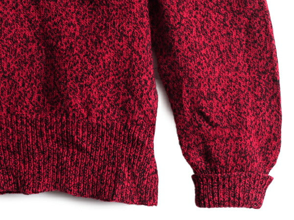 80s ウールリッチ ノルディック ニット セーター メンズ M / 古着 Woolrich 80年代 ヴィンテージ 総柄 ウール クルーネック 紺タグ 旧タグ