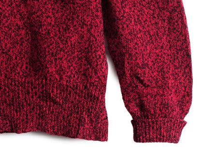 80s ウールリッチ ノルディック ニット セーター メンズ M / 古着 Woolrich 80年代 ヴィンテージ 総柄 ウール クルーネック 紺タグ 旧タグ
