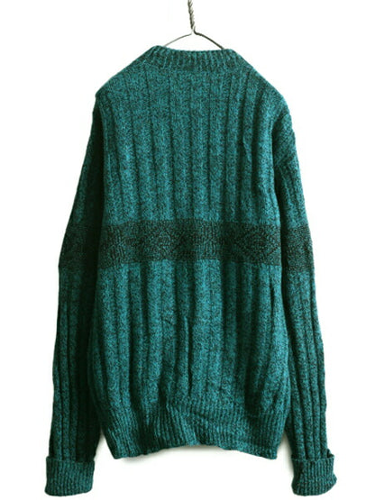 80s ST JOHN'S BAY ヘンリーネック デザイン ニット セーター メンズ L / セントジョンズベイ ヴィンテージ  JCペニー ケーブル JCPenney