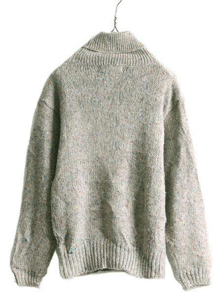 80s OLD GAP タートルネック デザイン ニット セーター メンズ レディース M / 80年代 ヴィンテージ オールド ギャップ アーガイル ネップ