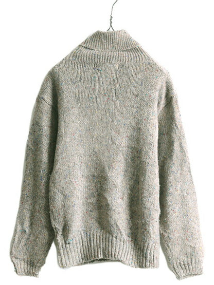 80s OLD GAP タートルネック デザイン ニット セーター メンズ レディース M / 80年代 ヴィンテージ オールド ギャップ アーガイル ネップ