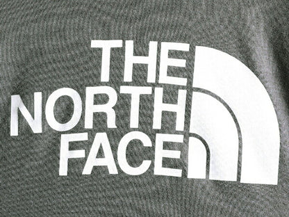 ノースフェイス プリント スウェット フード パーカー メンズ M 古着 The North Face アウトドア プルオーバー 裏起毛 トレーナー 灰 薄手