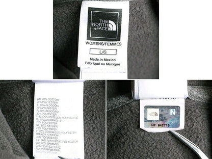 ノースフェイス プリント スウェット フード パーカー レディース L アウトドア The North Face トレーナー プルオーバー 灰 裏起毛 グレー