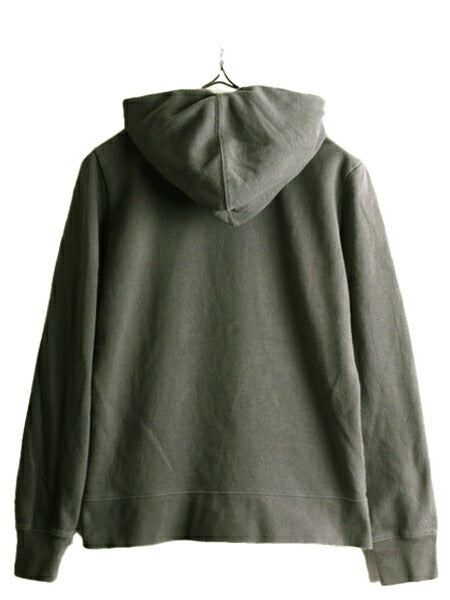 ノースフェイス プリント スウェット フード パーカー レディース M アウトドア The North Face トレーナー プルオーバー 裏起毛 グレー