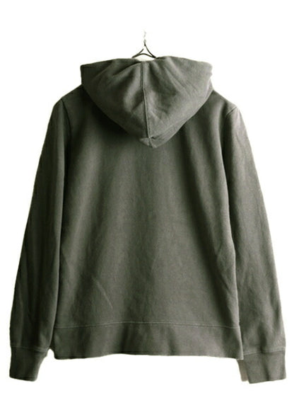 ノースフェイス プリント スウェット フード パーカー レディース M アウトドア The North Face トレーナー プルオーバー 裏起毛 グレー