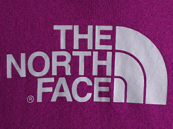 ノースフェイス プリント スウェット フード パーカー レディース M アウトドア The North Face トレーナー プルオーバー 裏起毛 パープル